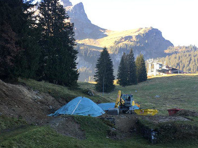 Sanierung 300 m Schiessanlage Grotzenbüel Braunwald