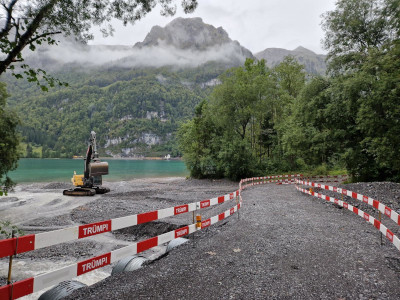 Erneuerung Tschollbodenrunse Klöntal