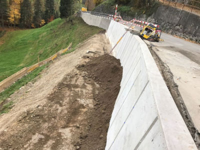 Sanierung Stützmauer Ernetschwilerstrasse Uznach