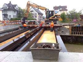 Abbruch und Neubau Brücke Ernetschwilerbach Uznach