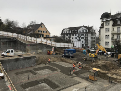 Aushub 3 Mehrfamilienhäuser "Am Wyberg" Wollishofen