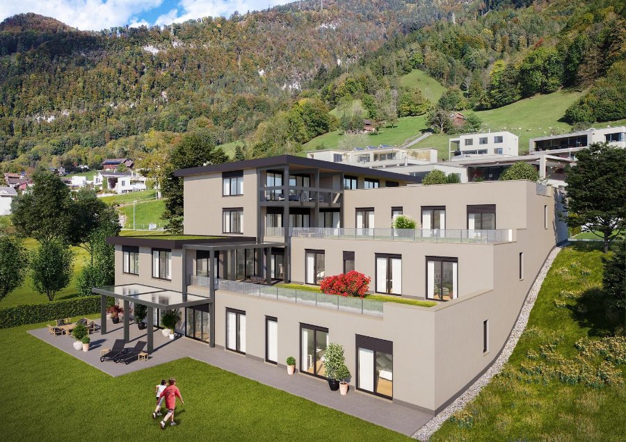 Vier Neubau-Terassenwohnungen Feldli, 8753 Mollis Vier Neubau-Terassenwohnungen Feldli, 8753 Mollis